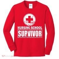 Nursing School Survivor Kids Long Sleeve Shirt thumb 0