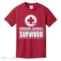 Nursing School Survivor Kids T-Shirt thumb 0