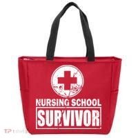 Nursing School Survivor Tote Bag thumb 0