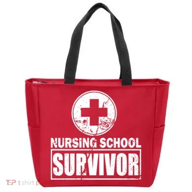 Nursing School Survivor Tote Bag
