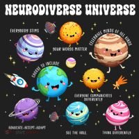 Neurodiverse Universe Sped Teacher Neurodiversity ASD ADHD  Women's Sweatshirt thumb 2