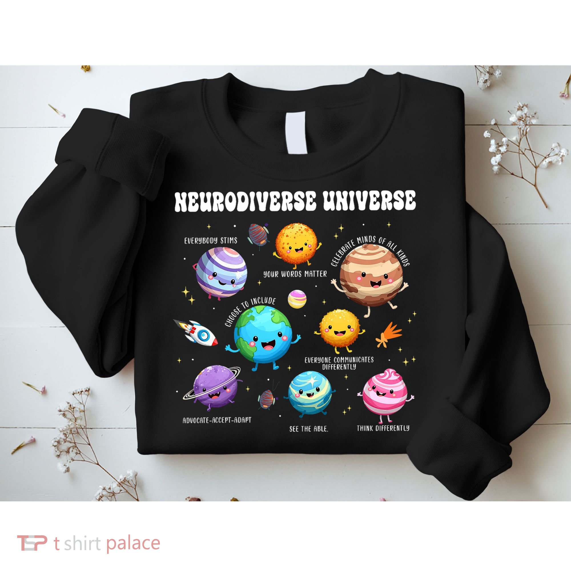 Neurodiverse Universe Sped Teacher Neurodiversity ASD ADHD  Sweatshirt