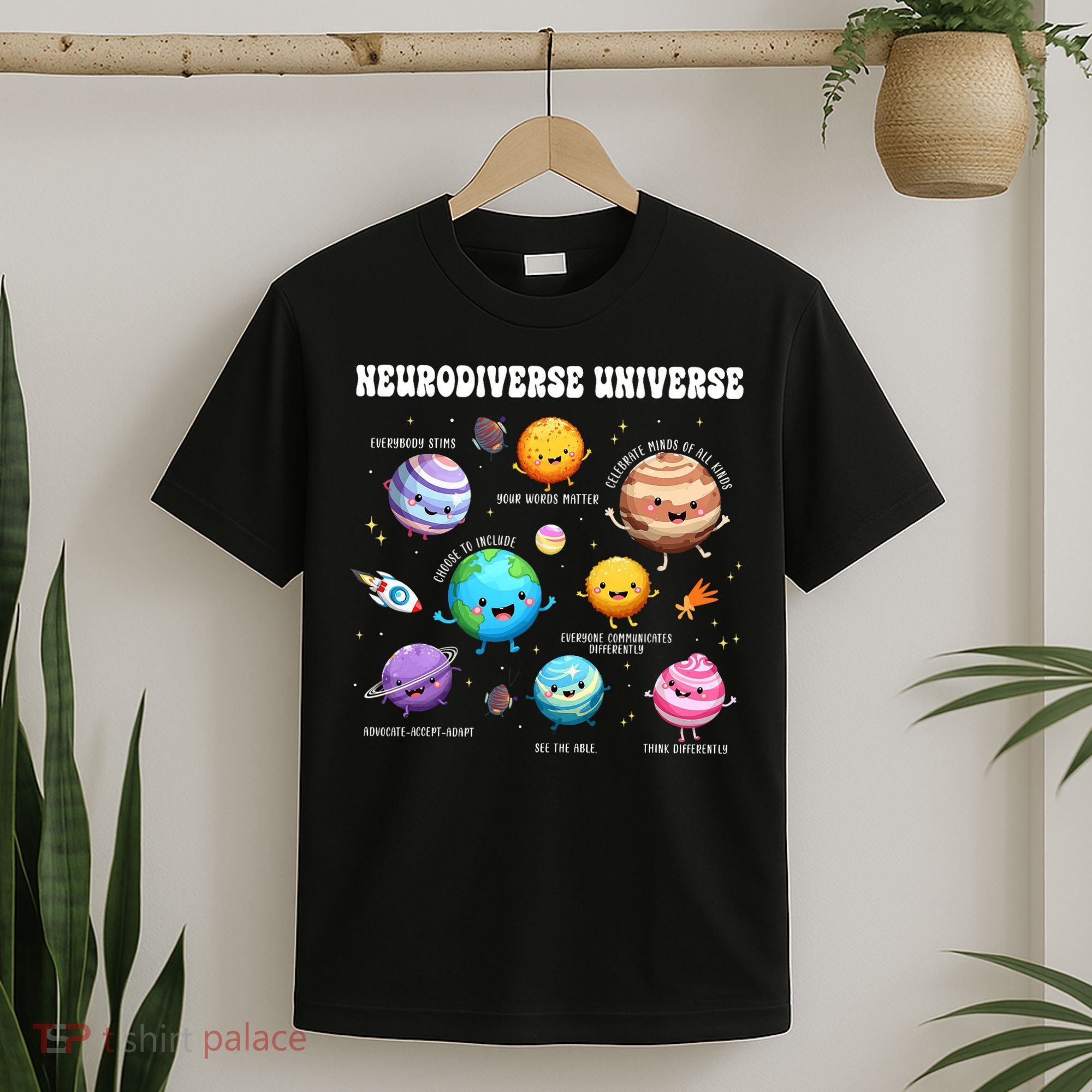 Neurodiverse Universe Sped Teacher Neurodiversity ASD ADHD  T-Shirt