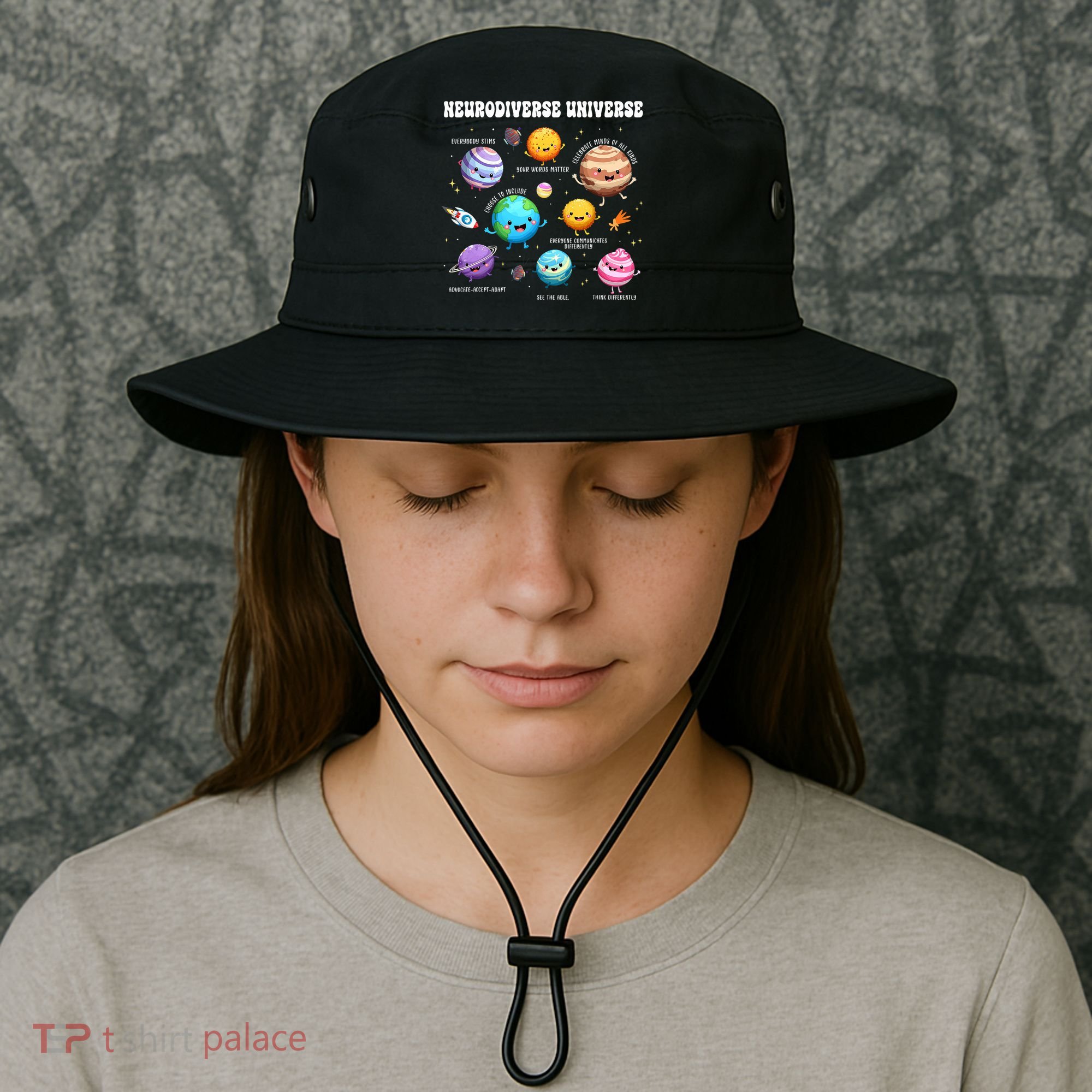 Neurodiverse Universe Sped Teacher Neurodiversity ASD ADHD  Bucket Hat