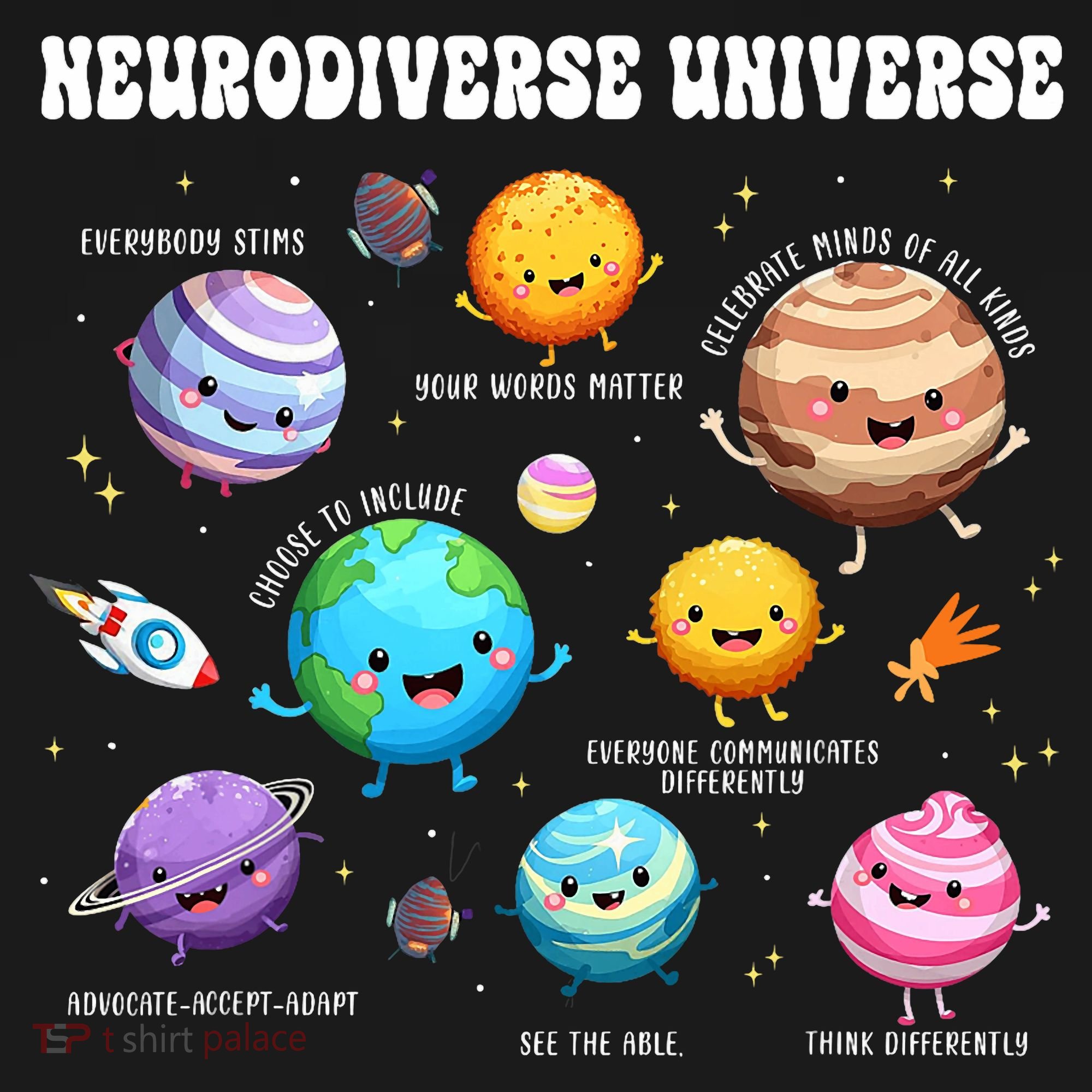 Neurodiverse Universe Sped Teacher Neurodiversity ASD ADHD  Women's Hoodie