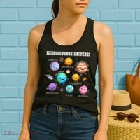 Neurodiverse Universe Sped Teacher Neurodiversity ASD ADHD  Women's Tank Top thumb 2