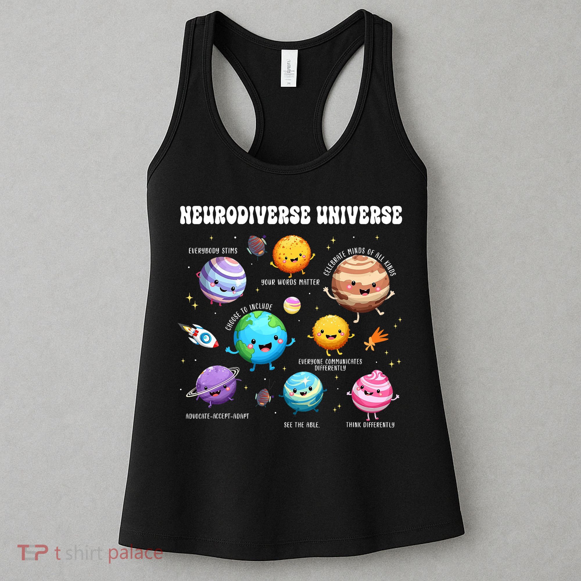 Neurodiverse Universe Sped Teacher Neurodiversity ASD ADHD  Women's Tank Top