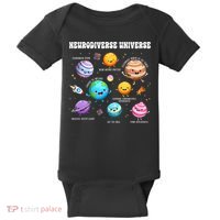 Neurodiverse Universe Sped Teacher Neurodiversity ASD ADHD  Baby Bodysuit thumb 0