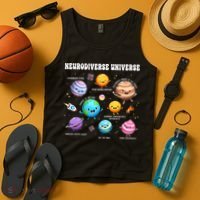 Neurodiverse Universe Sped Teacher Neurodiversity ASD ADHD  Tank Top thumb 4