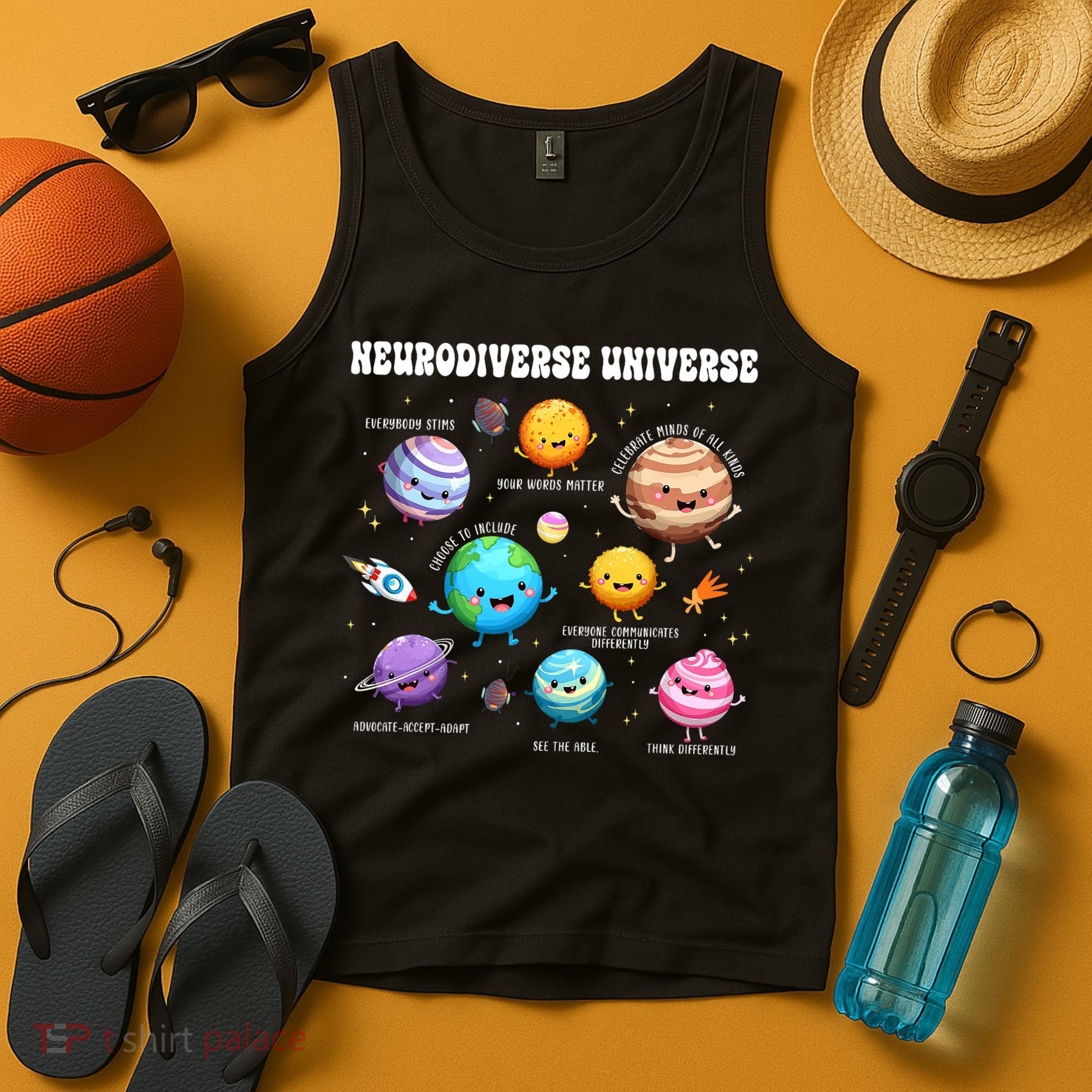 Neurodiverse Universe Sped Teacher Neurodiversity ASD ADHD  Tank Top
