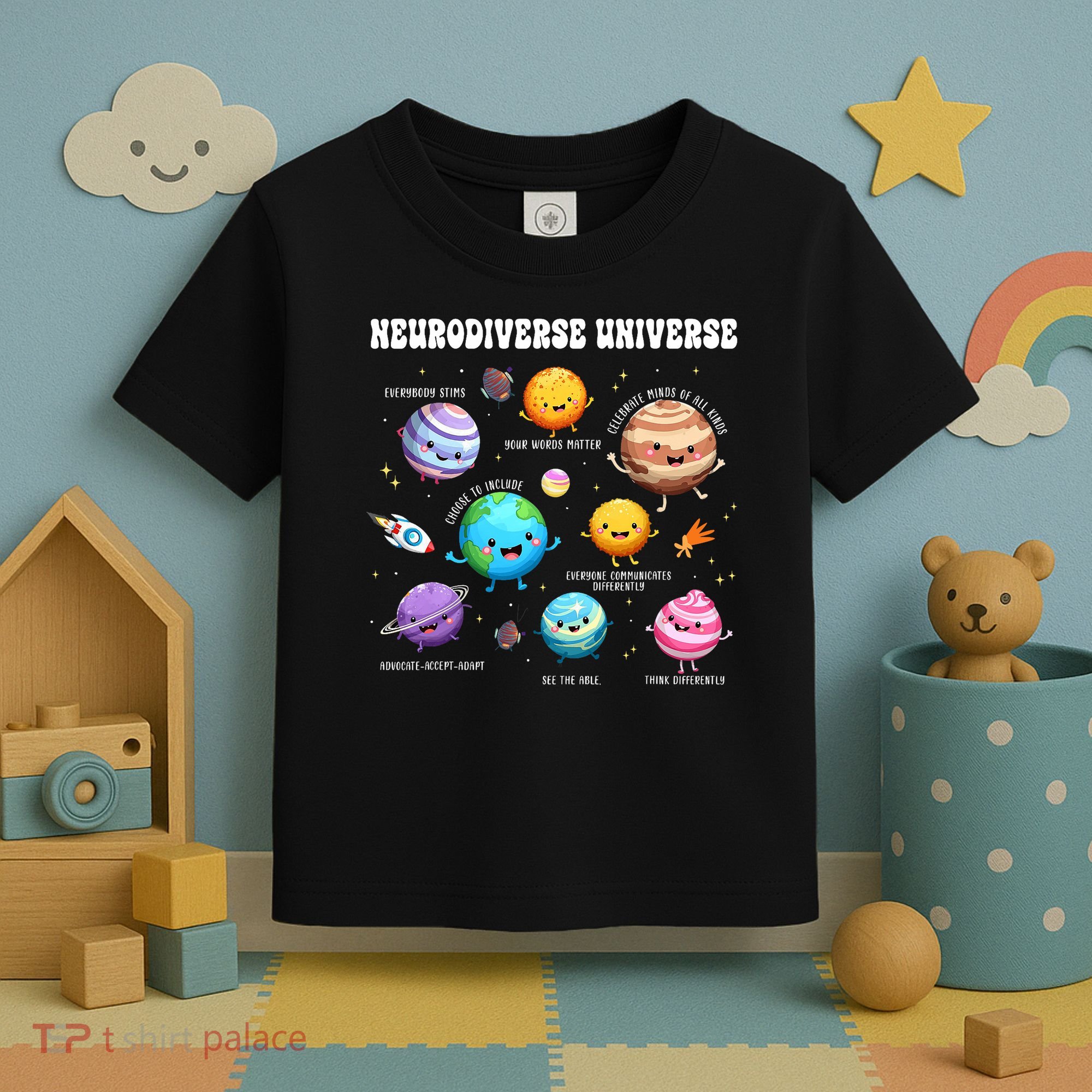 Neurodiverse Universe Sped Teacher Neurodiversity ASD ADHD  Toddler T-Shirt