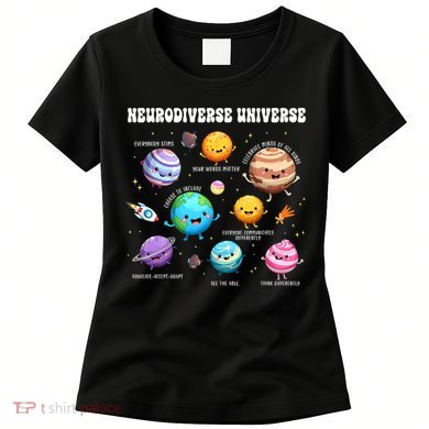 Neurodiverse Universe Sped Teacher Neurodiversity ASD ADHD  Women's T-Shirt
