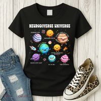 Neurodiverse Universe Sped Teacher Neurodiversity ASD ADHD  Women's T-Shirt thumb 3