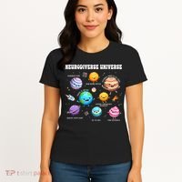 Neurodiverse Universe Sped Teacher Neurodiversity ASD ADHD  Women's T-Shirt thumb 4