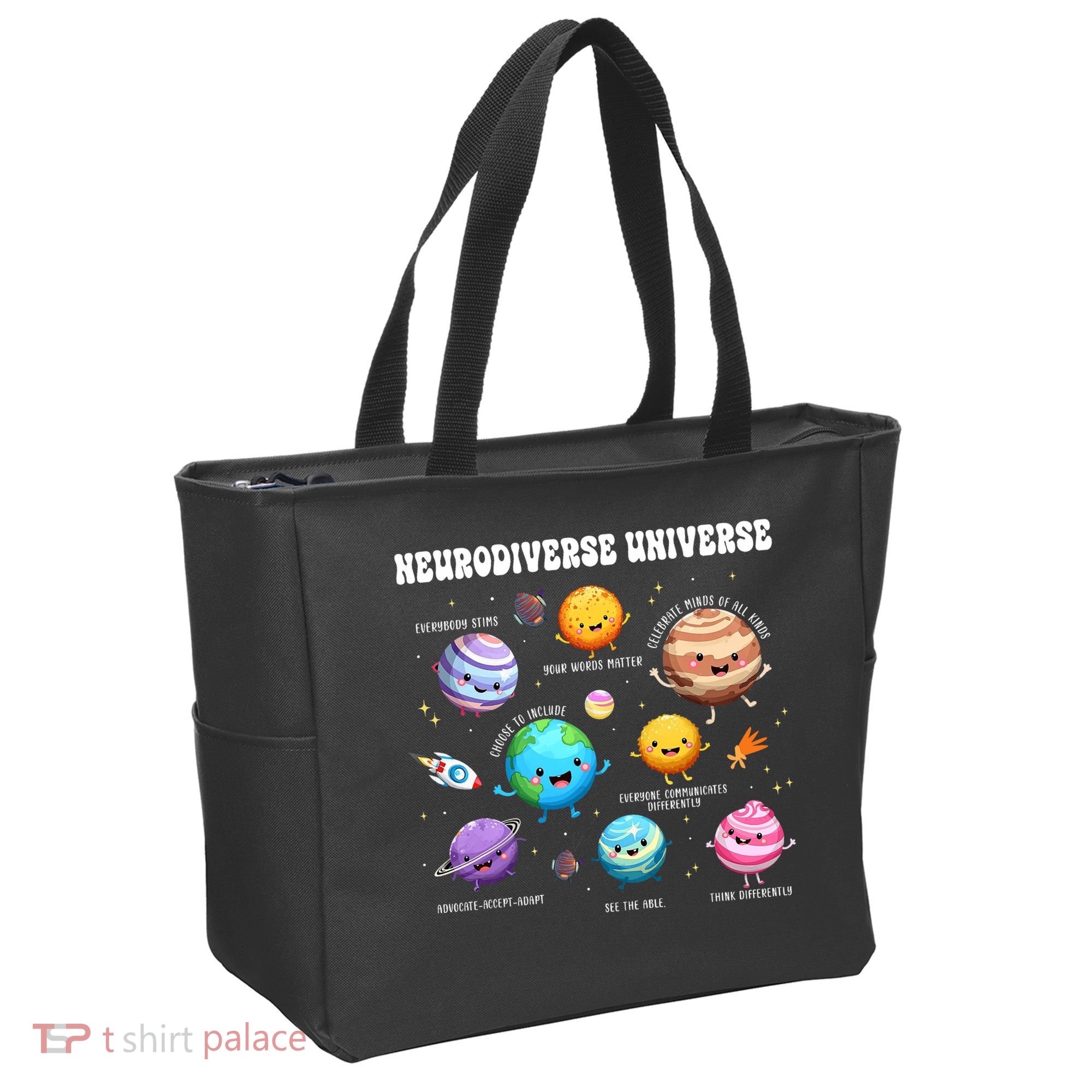 Neurodiverse Universe Sped Teacher Neurodiversity ASD ADHD  Tote Bag