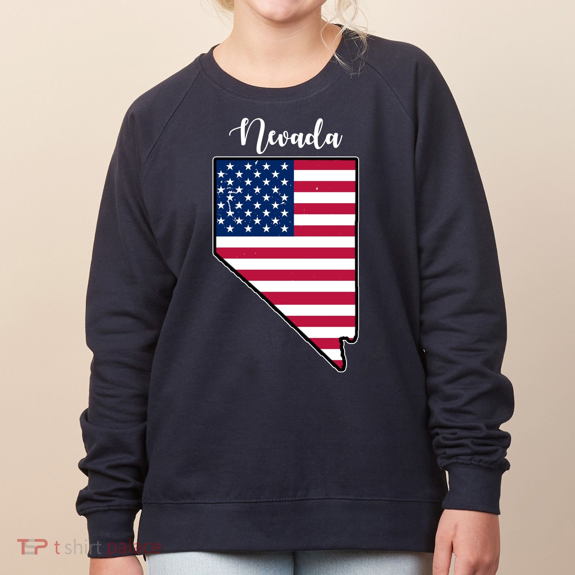 Nevada United States Map Women's Sweatshirt