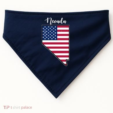 Nevada United States Map USA-Made Doggie Bandana