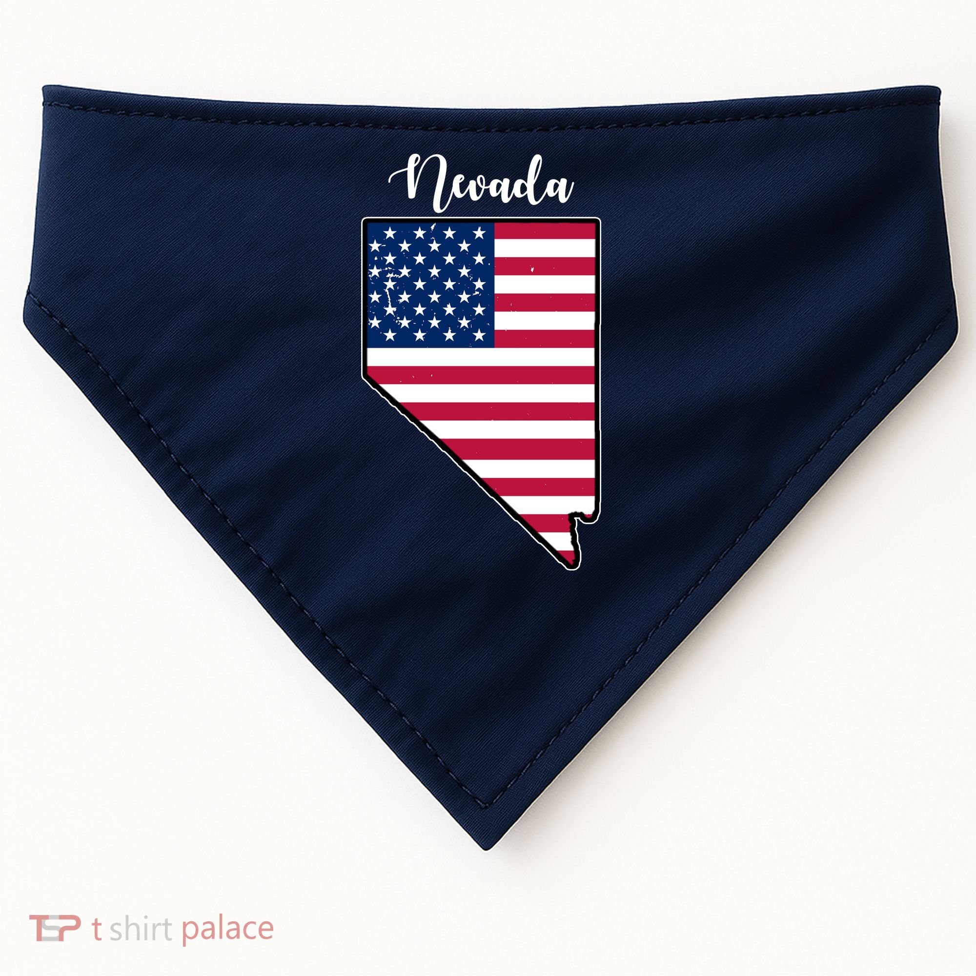 Nevada United States Map USA-Made Doggie Bandana