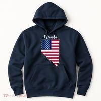 Nevada United States Map Hoodie thumb 0