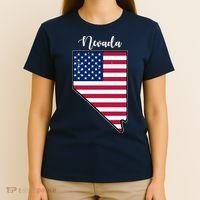 Nevada United States Map T-Shirt thumb 4