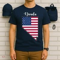 Nevada United States Map T-Shirt thumb 6