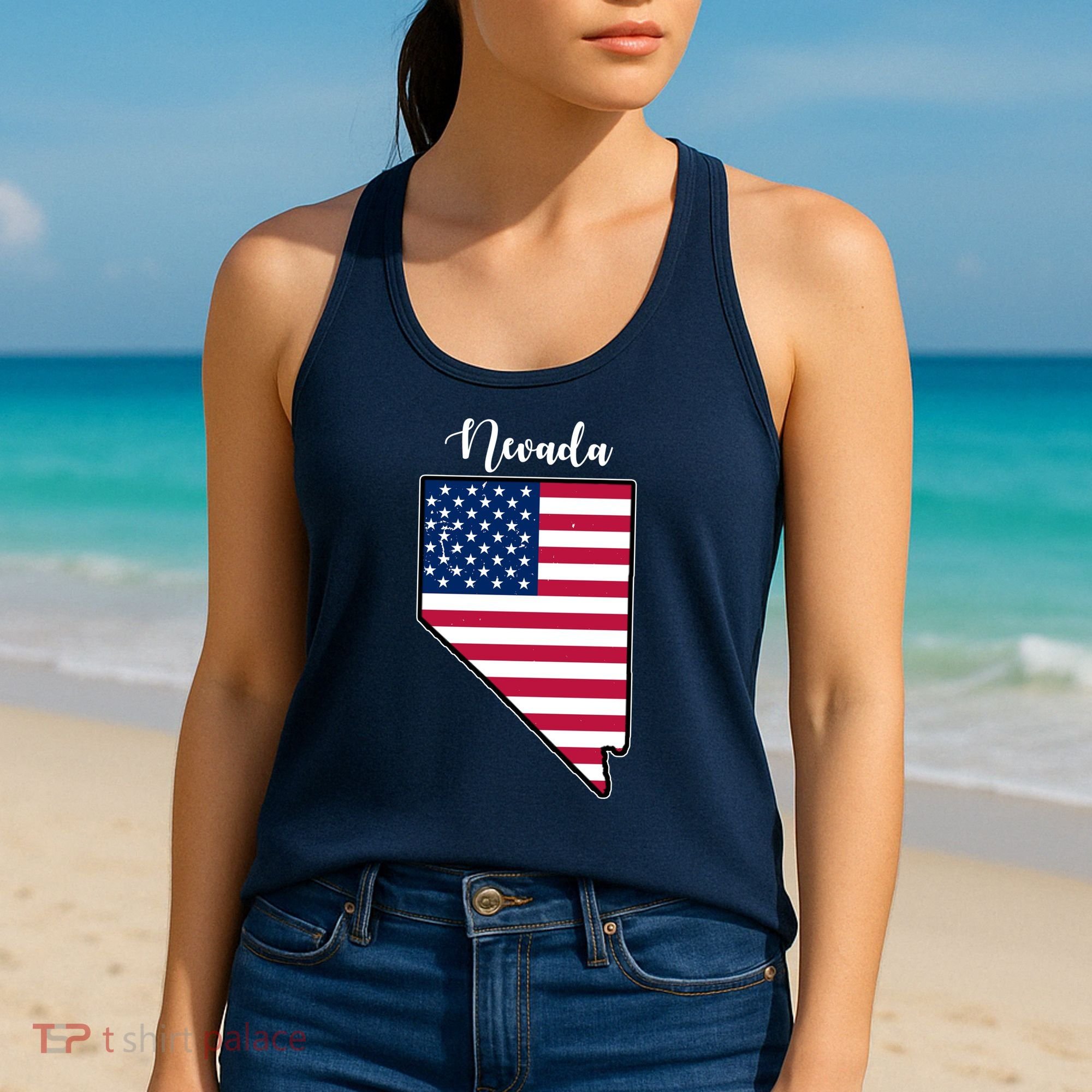 Nevada United States Map Women's Tank Top