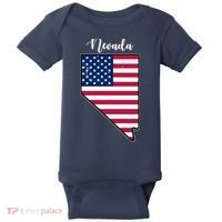 Nevada United States Map Baby Bodysuit thumb 0