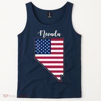 Nevada United States Map Tank Top thumb 2
