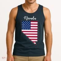 Nevada United States Map Tank Top thumb 3