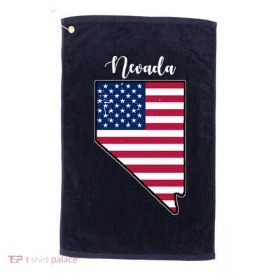 Nevada United States Map Golf Towel