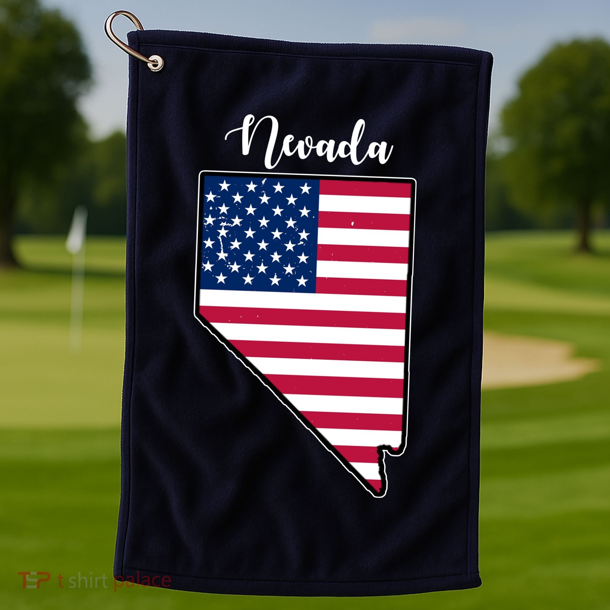 Nevada United States Map Golf Towel