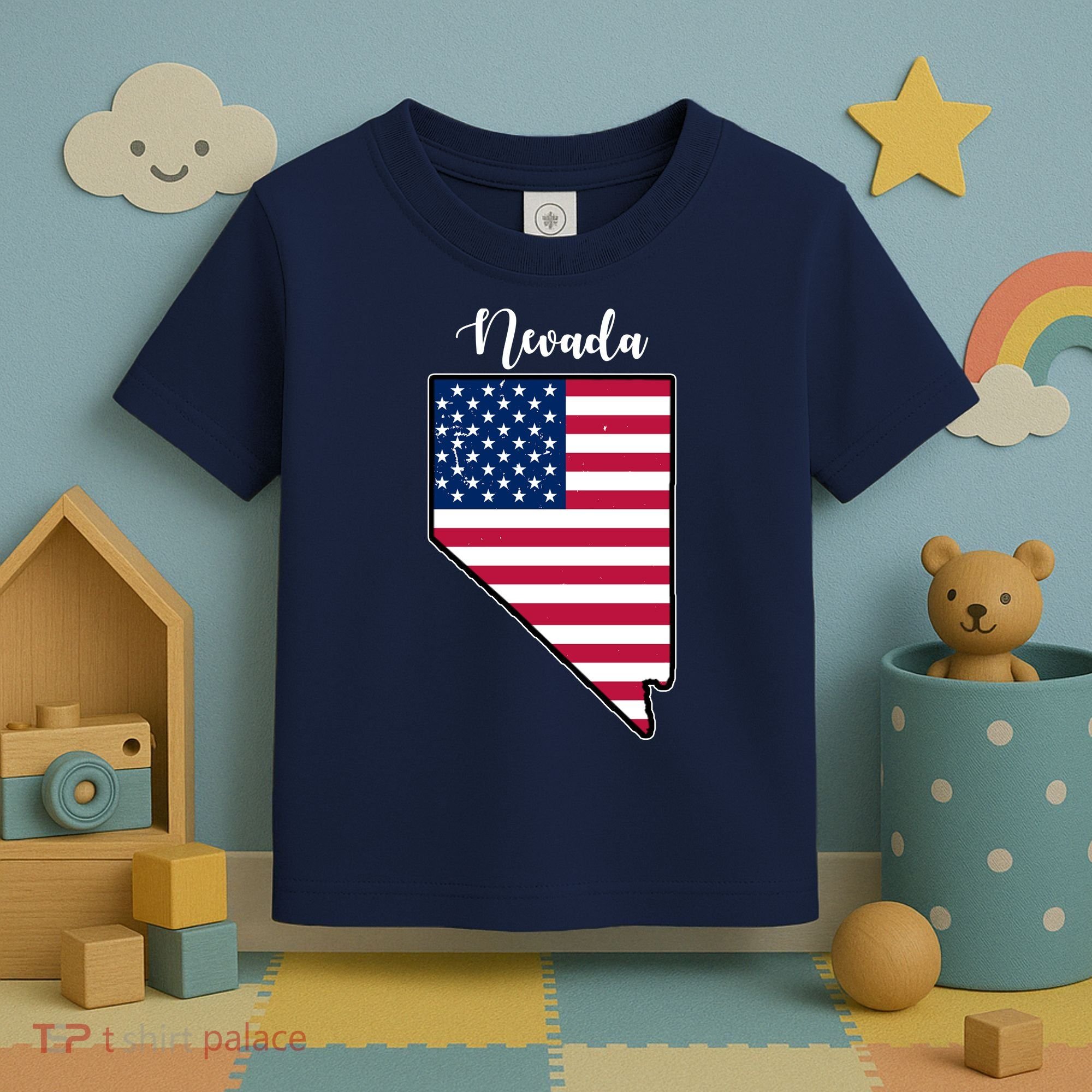 Nevada United States Map Toddler T-Shirt