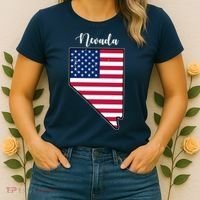 Nevada United States Map Women's T-Shirt thumb 2