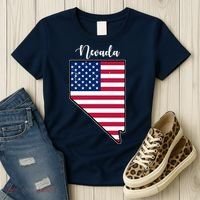 Nevada United States Map Women's T-Shirt thumb 3