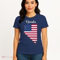 Nevada United States Map Women's T-Shirt thumb 4