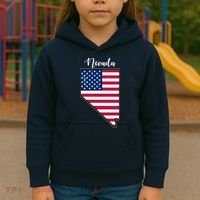 Nevada United States Map Kids Hoodie thumb 3