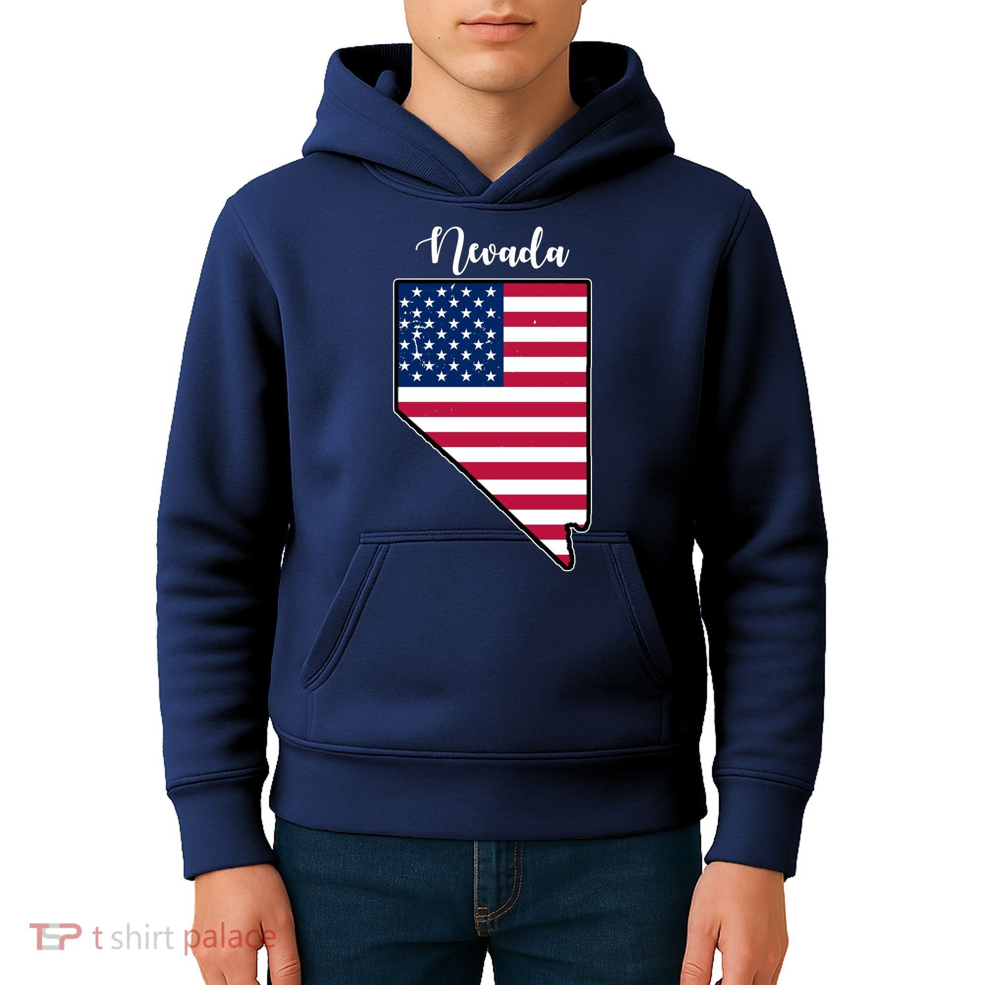 Nevada United States Map Kids Hoodie