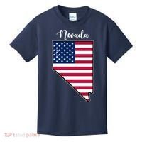 Nevada United States Map Kids T-Shirt thumb 0