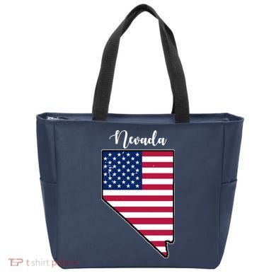 Nevada United States Map Tote Bag