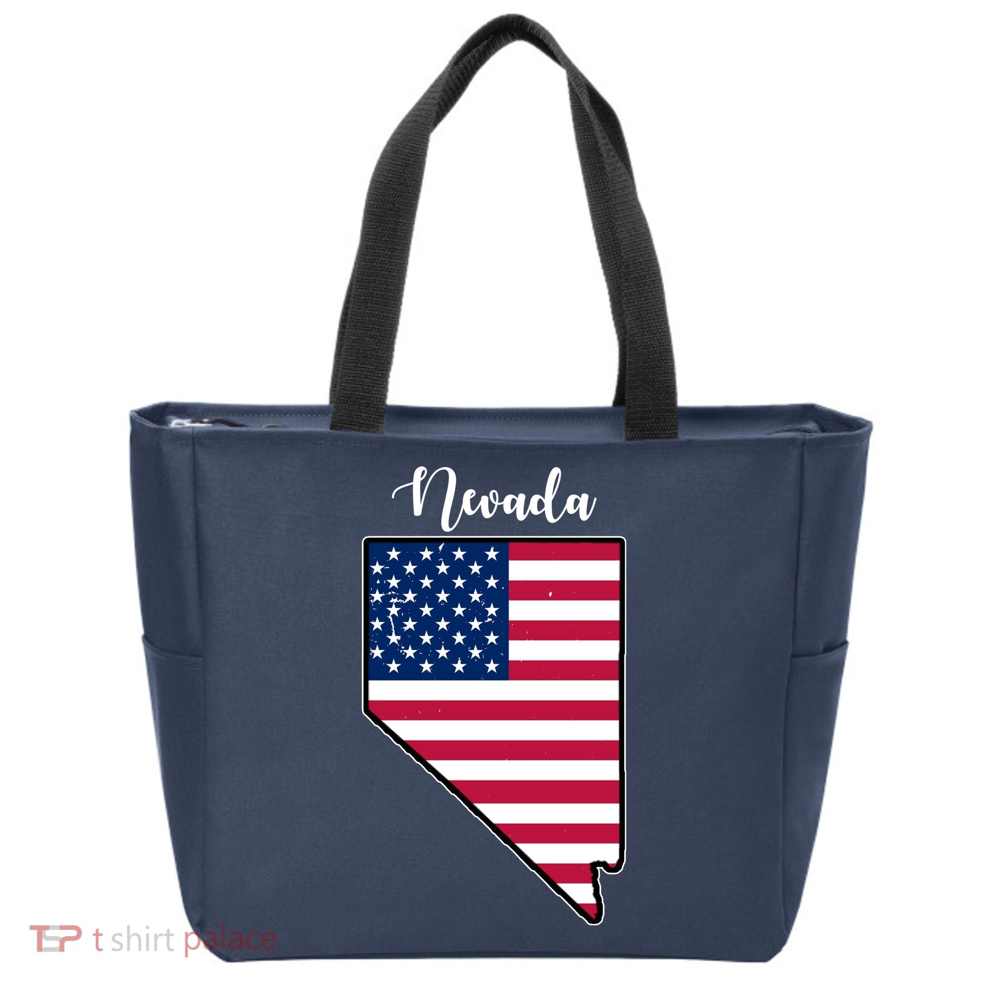 Nevada United States Map Tote Bag