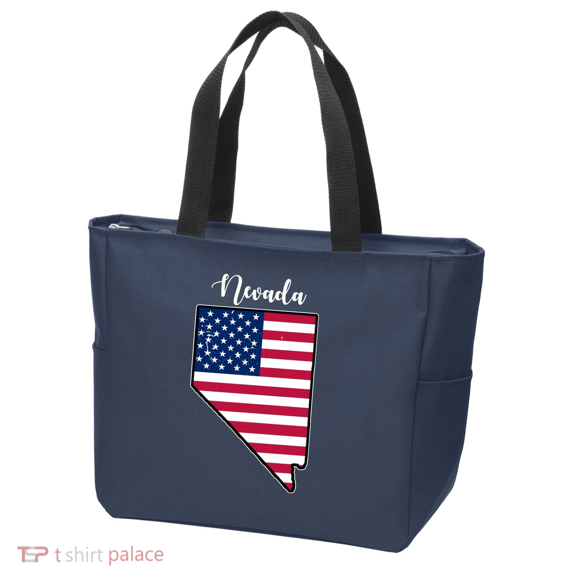 Nevada United States Map Tote Bag