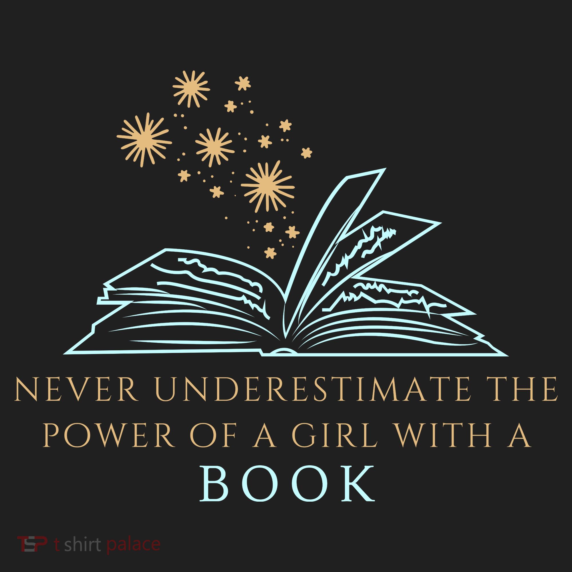 Never Underestimate The Power Of A Girl With A Book Beanie