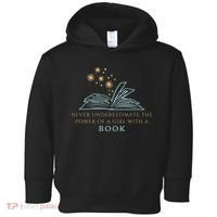 Never Underestimate The Power Of A Girl With A Book Toddler Hoodie thumb 0