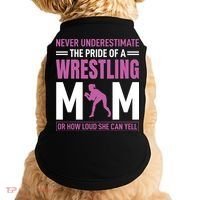 Never Underestimate The Pride Of A Wrestling Mom Doggie Tank thumb 0