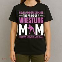 Never Underestimate The Pride Of A Wrestling Mom T-Shirt thumb 4