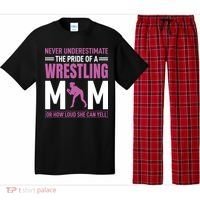 Never Underestimate The Pride Of A Wrestling Mom Pajama Set thumb 0