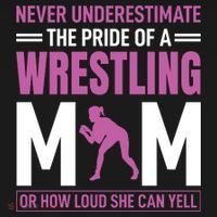 Never Underestimate The Pride Of A Wrestling Mom Baby Bodysuit thumb 2