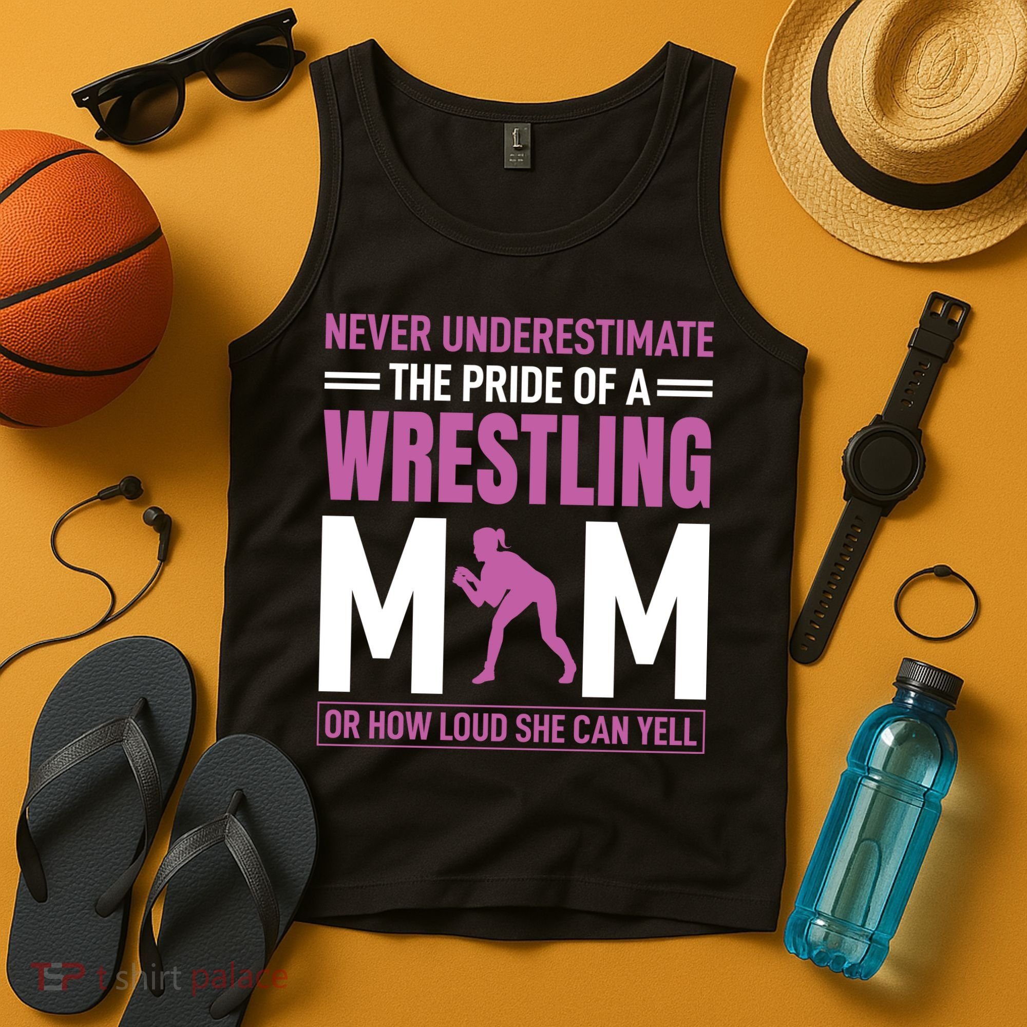 Never Underestimate The Pride Of A Wrestling Mom Tank Top