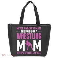Never Underestimate The Pride Of A Wrestling Mom Tote Bag thumb 0