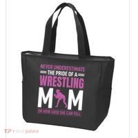 Never Underestimate The Pride Of A Wrestling Mom Tote Bag thumb 3